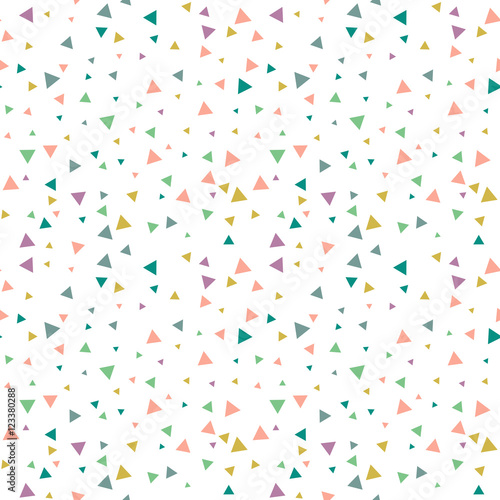 Party celebration confetti triangles pattern.