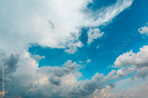 Blue sky with clouds