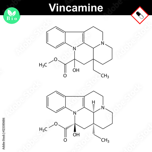 Vincamine drug molecular structure