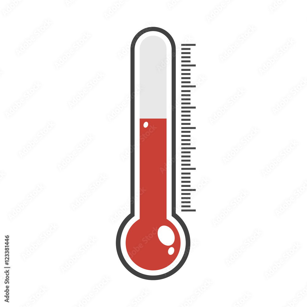 Thermometer icon. Thermometer icon.