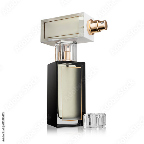 Two perfume glass bottle - Eau de toilette