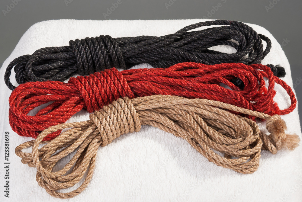variegated ropes for bondage
