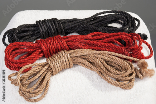 variegated ropes for bondage