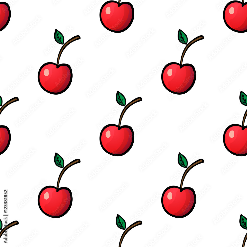 Seamless Pattern with Cherry Seamless Pattern with Cherry