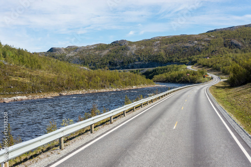Route E69 in Finnmark  Northern Norway