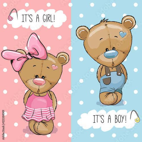 Teddy Bears boy and girl