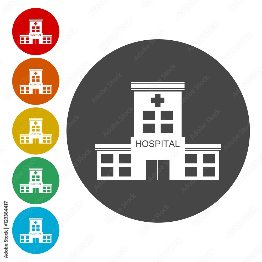 Hospital vector icon Hospital vector icon