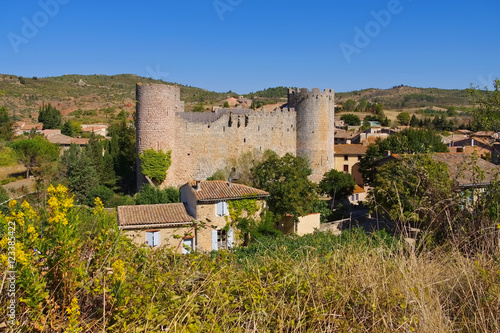 Villerouge-Termenes Burg - castle Villerouge-Termenes in France photo