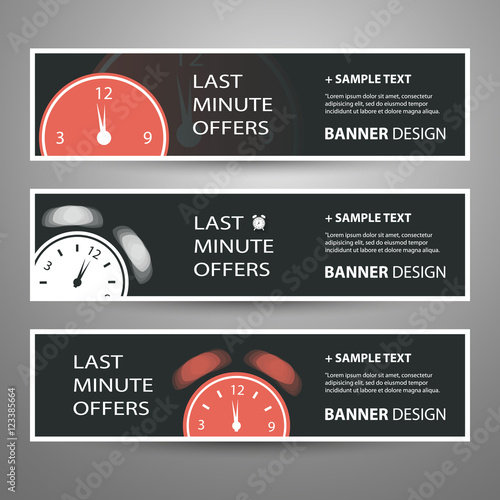 Last Minute Offer Banners for Your Advertisement