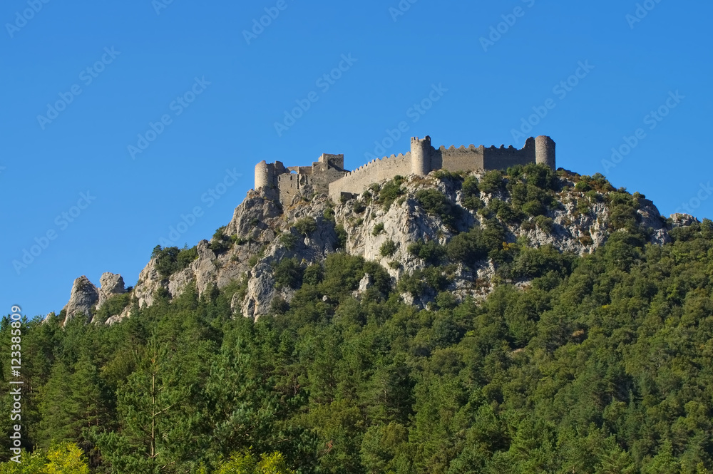 Puilaurens Burg - castle Puilaurens in France