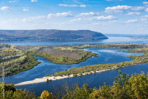 View on the valley of Volga river © arbalest