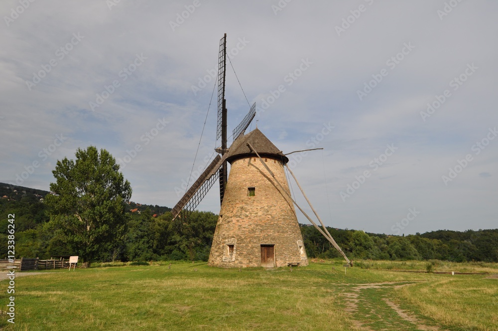 Wooden windmilll