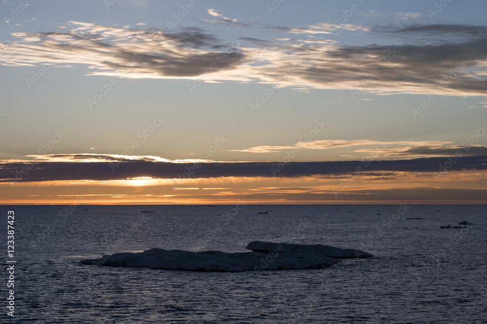 Sunset in Greenland