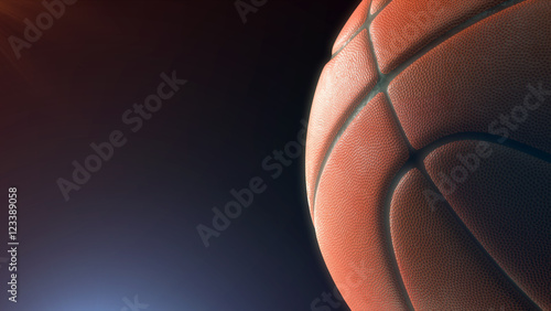 Basketball. High-resolution image. 3d rendering. © matrosovv