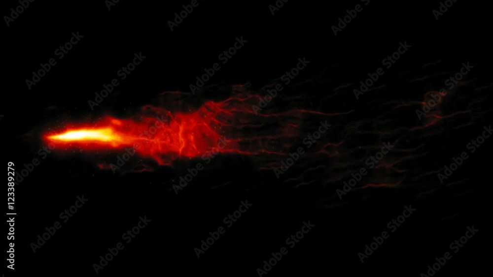 Fire and Flame Effect - Horizontal Torch on Black Fire and Flame Effect - Horizontal Torch on Black