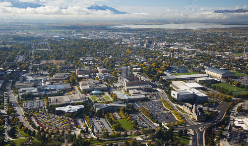 Brigham Young University in the Fall © Allen