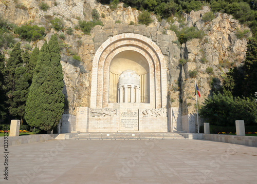 Monument Aux Morts in Nice  France