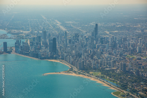 Chicago Down Town  Luftbild 