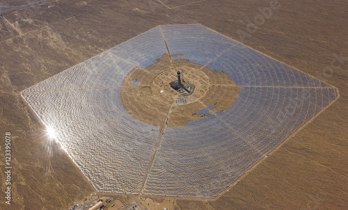 Ivanpah Solar Panel Farm South of Las Vegas photo