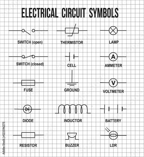 Electrical circuit symbols