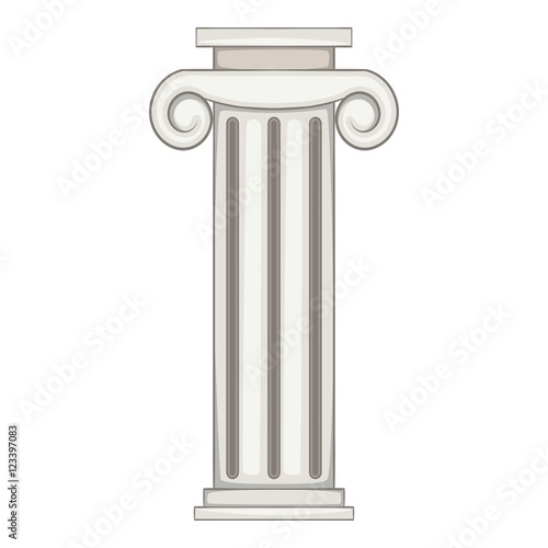 Column icon. Cartoon illustration of column vector icon for web