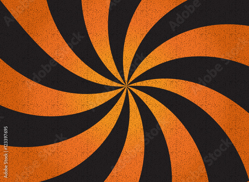 Black and Orange Vortex