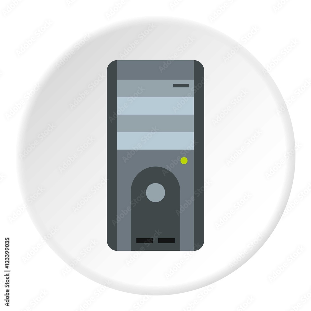 System unit of computer icon. Flat illustration of system unit of computer vector icon for web System unit of computer icon. Flat illustration of system unit of computer vector icon for web