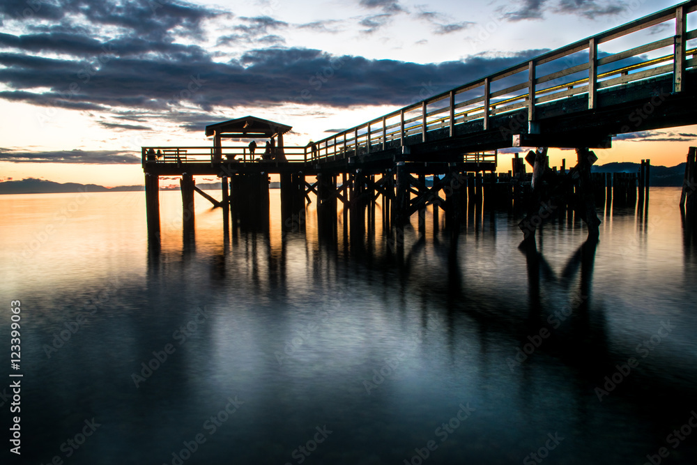 Davis Bay, Pier 17 sunset 3