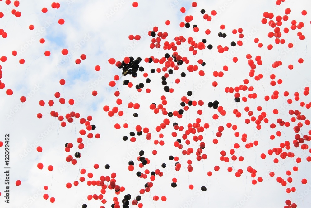 Balloons with helium Balloons with helium