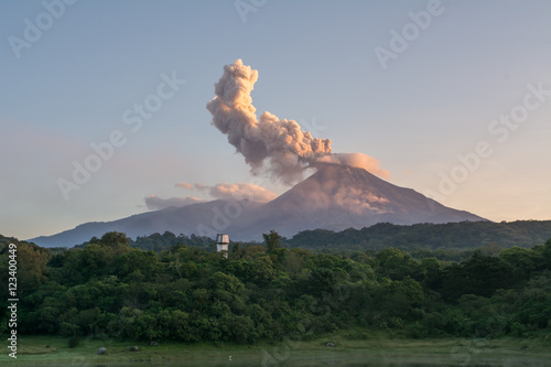 Fotografie eruptive activity of october 8