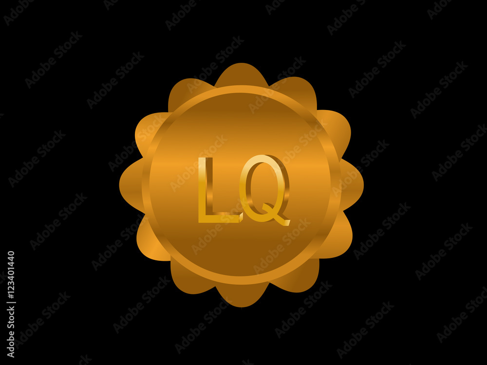 Naklejka premium LQ Initial Logo for your startup venture