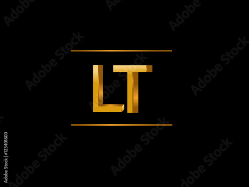 LT Initial Logo for your startup venture