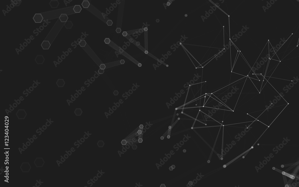 Abstract polygonal space low poly dark background, 3d rendering Abstract polygonal space low poly dark background, 3d rendering
