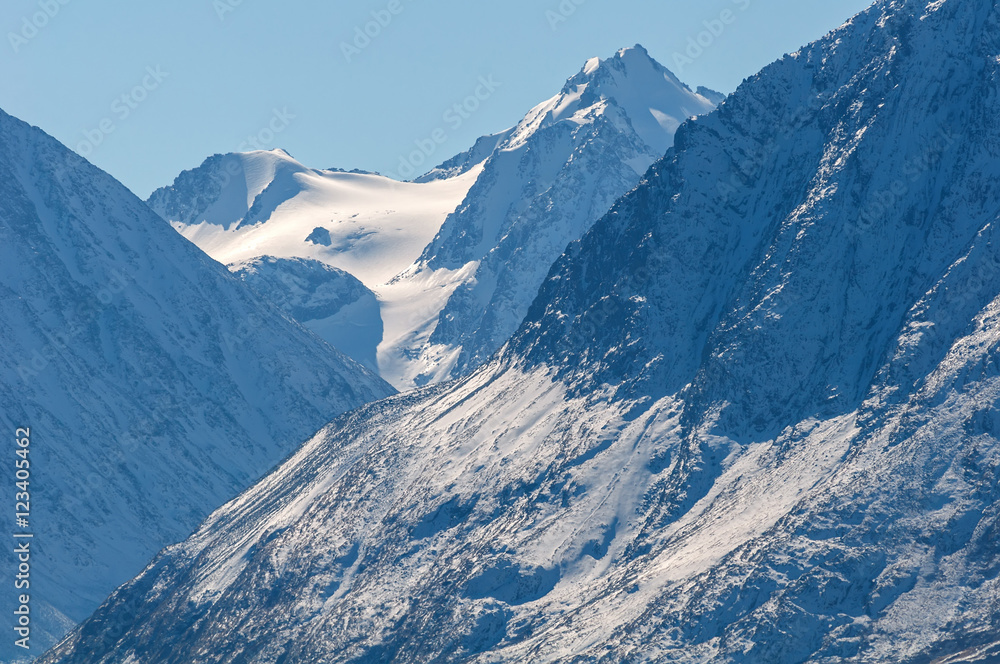 mountains glacier snow rock