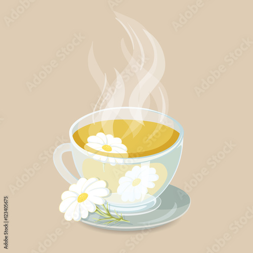 Herbal tea with chamomile