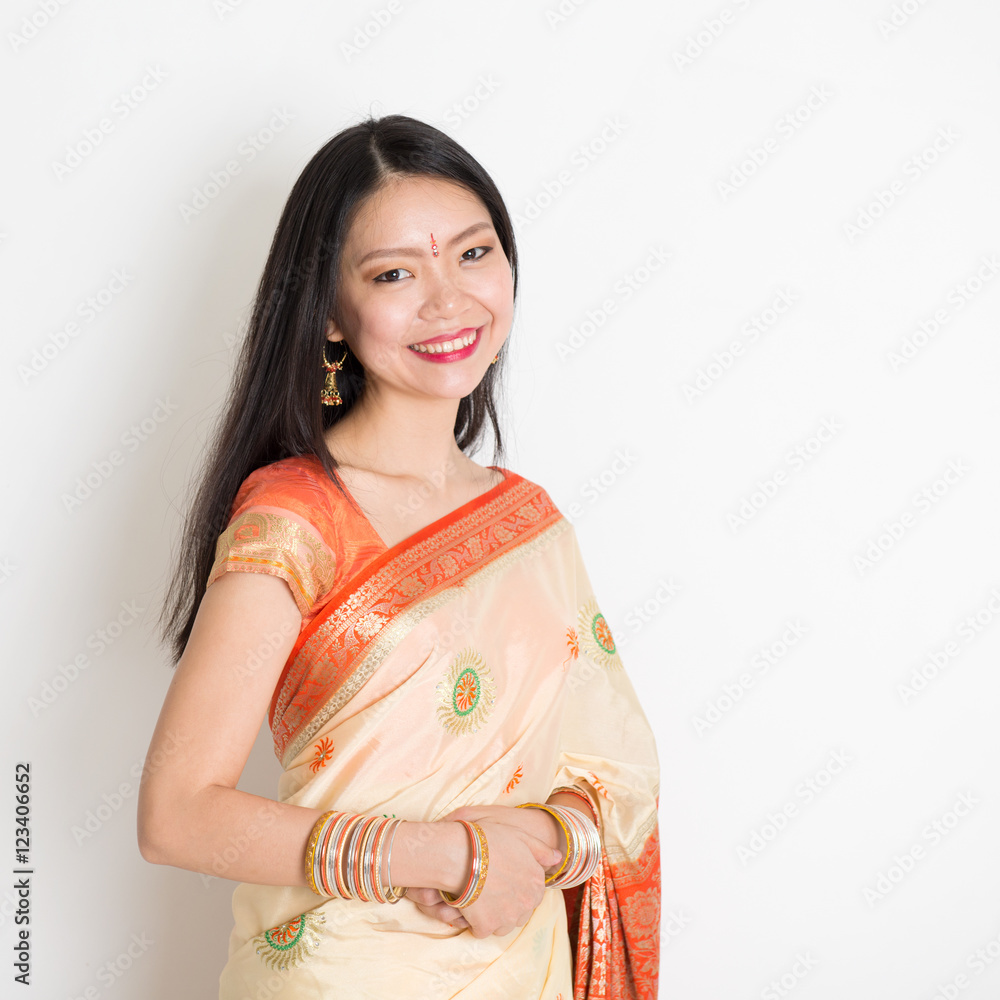 Woman in Indian sari Woman in Indian sari