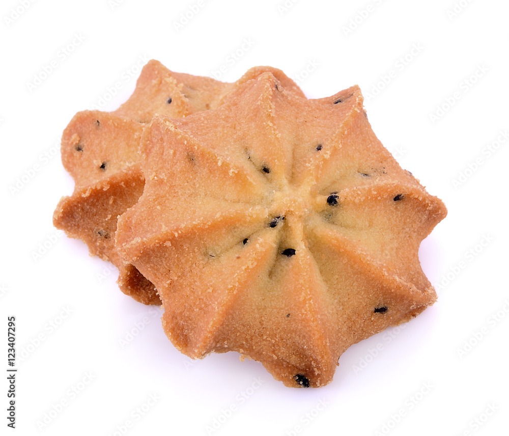 cookie on white background cookie on white background