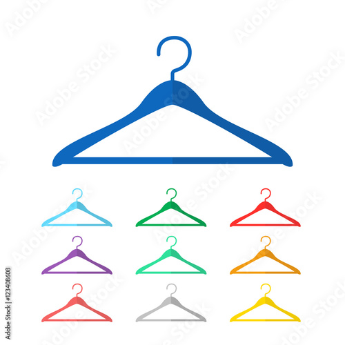 Clothes hanger icon vector
