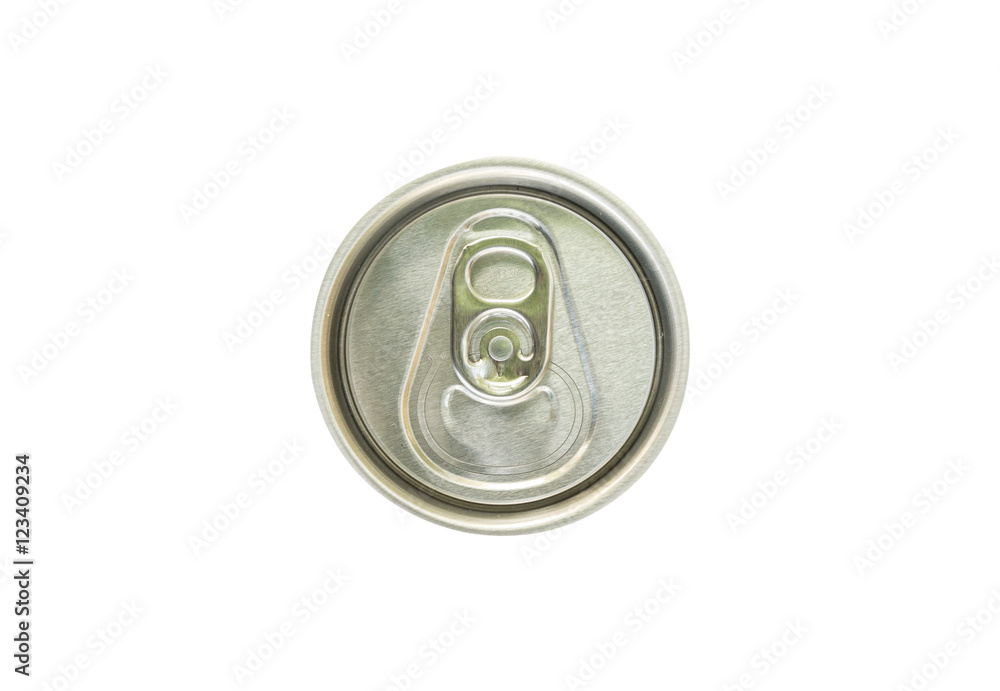 Cap of can isolated on white background. This has clipping path Cap of can isolated on white background. This has clipping path