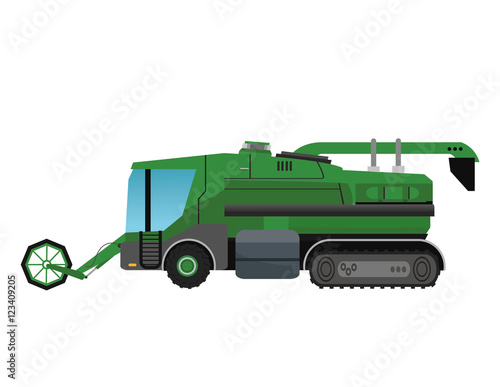 Truck machine icon. Farm lifestyle agriculture harvest and rural theme. Colorful and isolated design. Vector illustration