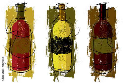 Artistic Wine Bottles