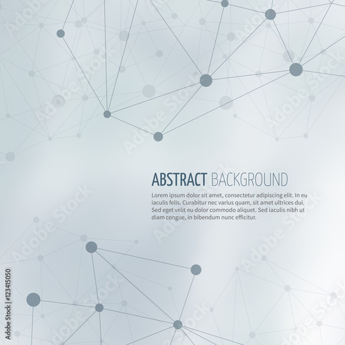 Society network structure abstract vector background