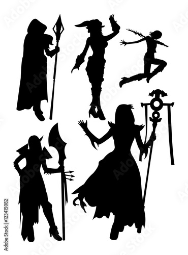 Costume silhouette. Good use for symbol, logo, web icon, mascot, sign, or any design you want. 