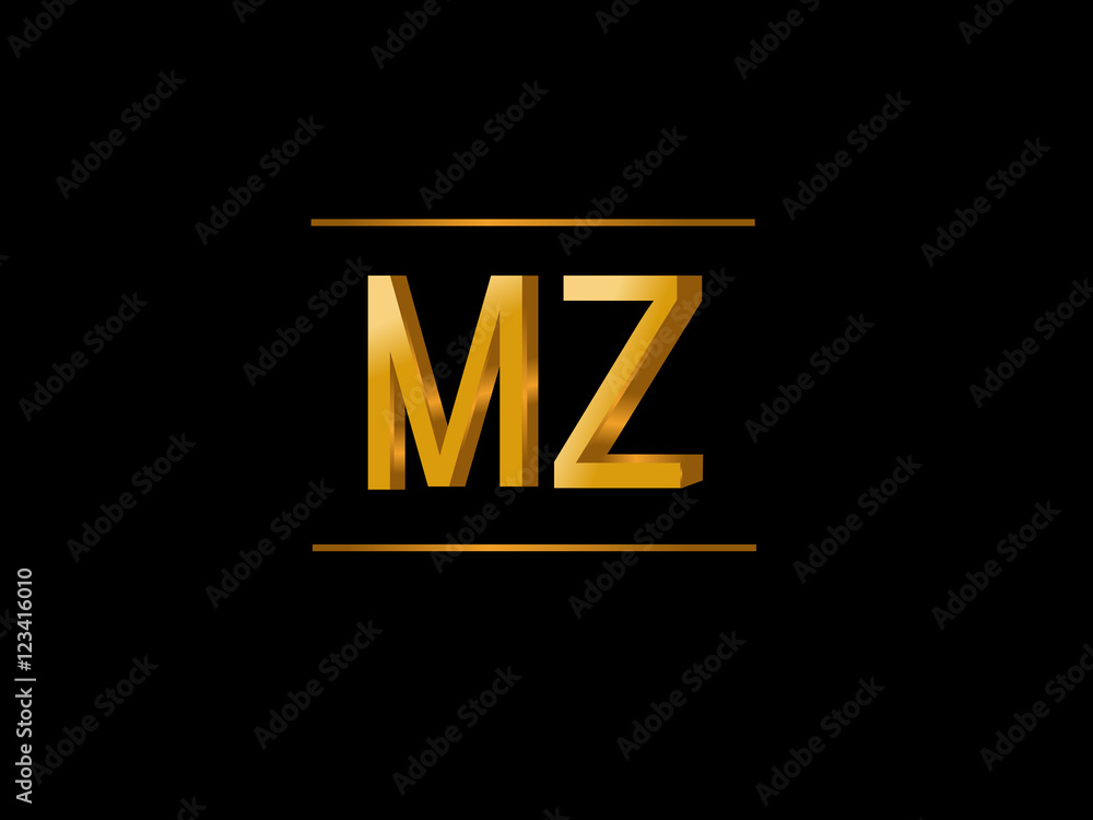 MZ Initial Logo for your startup venture MZ Initial Logo for your startup venture