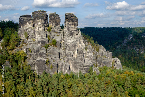 Nationalpark sächsische Schweiz Elbsandsteingebirge Bastei photo