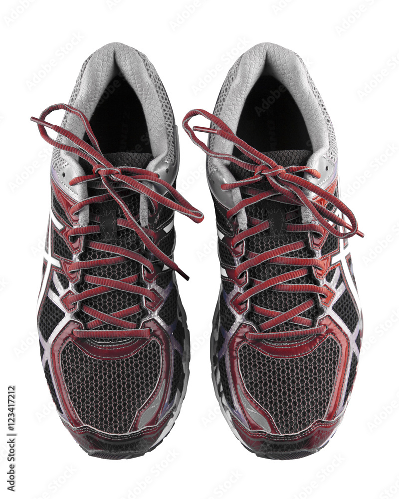 Sport running shoes isolated with clipping path