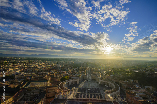 Rome and Vatican in the morning