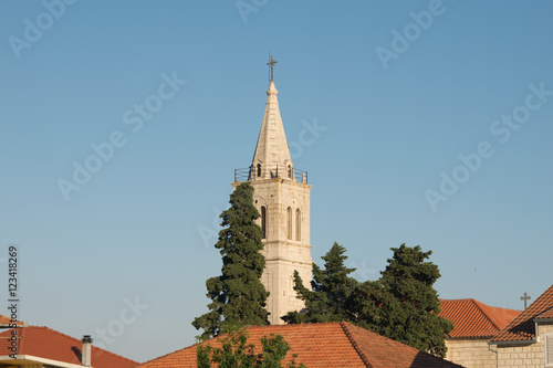 Orebic,church bell tower,Croatia,Europe