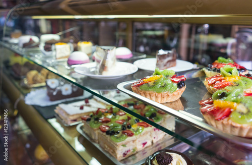 Showcase pastry cafe, shop.