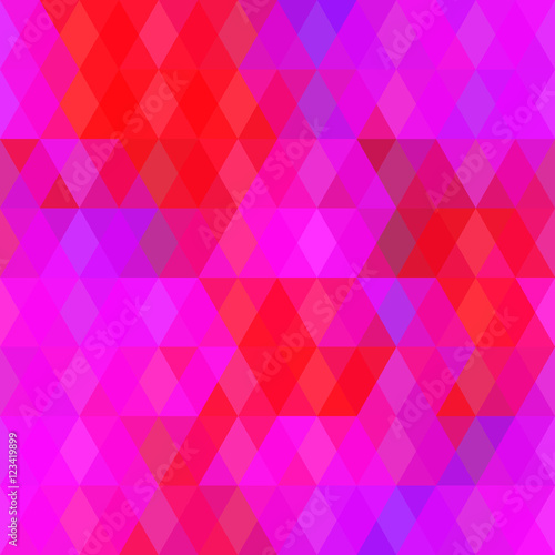 Abstract hipsters seamless pattern with bright colored rhombus. Geometric background pink purple color. Vector